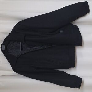 Men's Classic Black Bomber Jacket